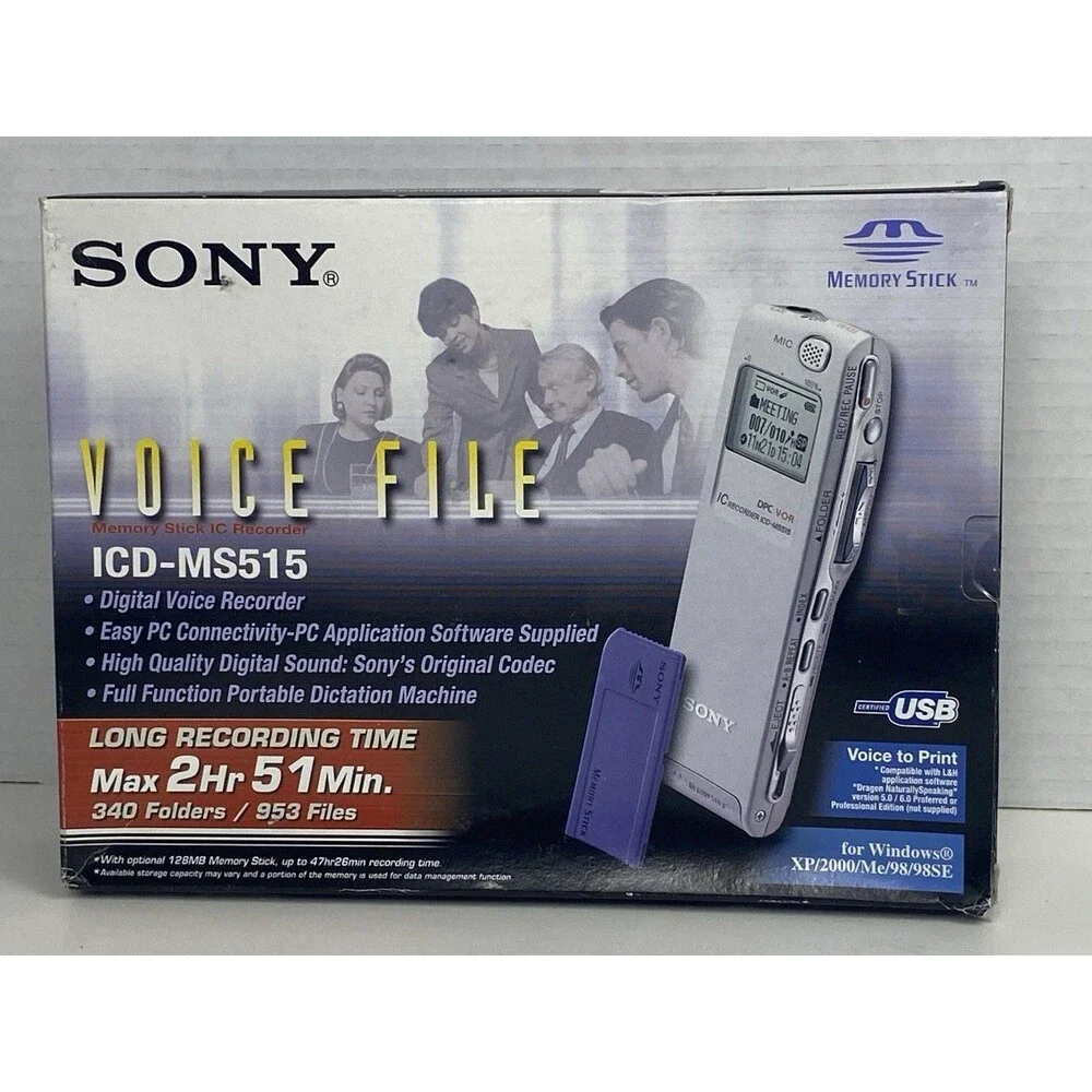 Sony Voice File Digital Recorder Dictator ICD-MS515